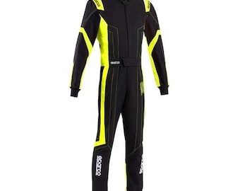 Tuta da kart Sparco Thunder F1 Go Kart con ricamo personalizzato 2025 Kart Racing CIK/FIA Livello 2 con passamontagna in omaggio