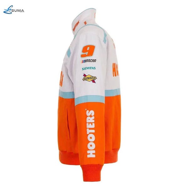 NASCAR New Hooters Vintage Adult Unisex Racing Jacket Fully