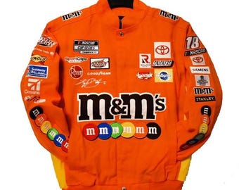 M&m's NASCAR Racing Jacket - Etsy