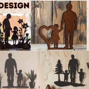 Vatertag Laser Cut Datei - Vatertag Laser Cut Datei - Cricut Glowforge Geschenk - DIY Dad Sign