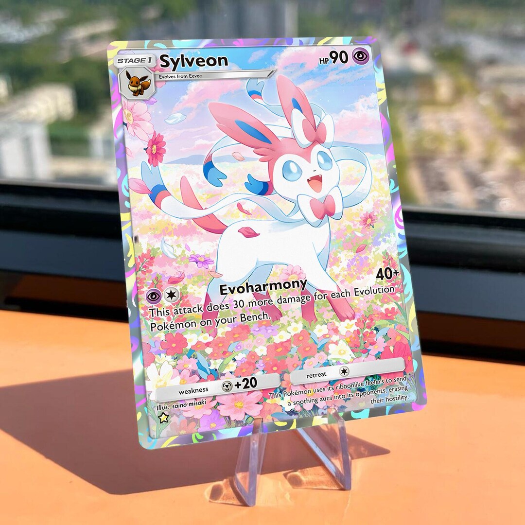 Sylveon Full Art TCGP Proxy Card Eevee Grove Fanmade Pok mon Sylveon Full Art TCGP Proxy Card Eevee Grove Fanmade Pok mon