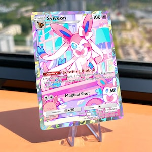 pink full art pokemon cards PTCG S-Chinese Card CS4bC-162 Mew VMAX Holo Sword&Shield. BenBenModels Limited stock available. Sylveon ex Pokemon Cards Price