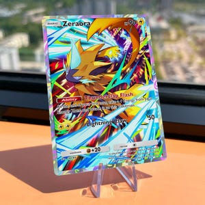 Zeraora Promo A Proxy Card, Custom Holo Legendary Pokémon, Fanmade Full Art Print | High Quality TCG Pocket Card, Lightning Collector's Card