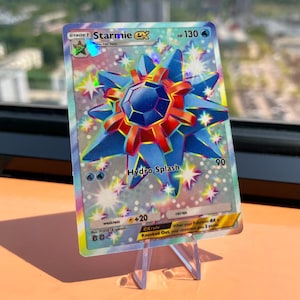 Starmie ex Proxy Card, Custom Holo, TCGP Art, Original Backing, Fanmade, Collectible, High Quality Print, Pokémon Trading Card Game Pocket