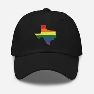 Embroidered State Pride Dad Hat: LGBTQ+ Rainbow Flag