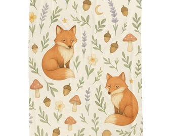 Forest Forager - Velveteen Plush Blanket