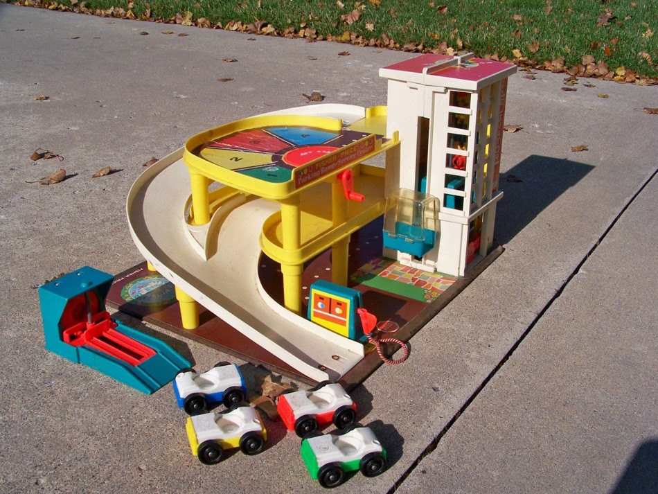 Vintage 1970 Fisher Price 930 Parking Ramp Service Center with Etsy