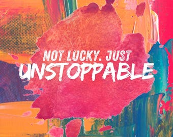 Teen Power Wall Art Bundle – Unstoppable, Unique, Unapologetic