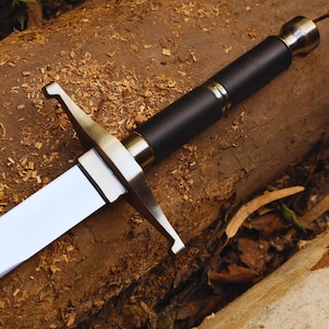 Handmade Fantasy Sword Replica | Medieval Stainless Steel Blade | Leather Wrapped Handle | Collectible Gift Sword
