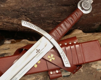 Faithkeeper Knights Templar Sword – Handmade Medieval Crusader Replica | Templar Decor Gift for Wedding or Anniversary