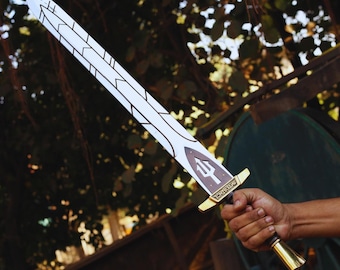 Handmade Percy Jackson Riptide Sword – Anaklusmos Replica, Cosplay Gift for Him, Greek Mythology Sword, Christmas gift, Groomsmen gift