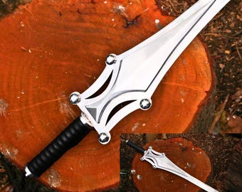 He-Man Inspired Power Sword Replica, Fantasy Sword Display, Handmade Cosplay Prop, Leather Handle with Sheath,Gift for him,Christmas Gift