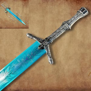 Moonlight Great Sword Replica – Handmade Fantasy Cosplay Sword | Full Metal Life-Size Display | Collector Gift , Christmas Gift,Gift for him