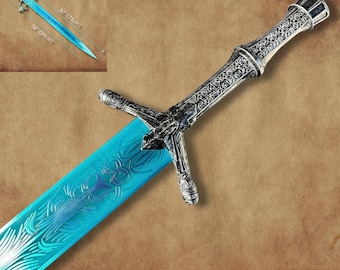 Moonlight Great Sword Replica – Handmade Fantasy Cosplay Sword | Full Metal Life-Size Display | Collector Gift , Christmas Gift,Gift for him