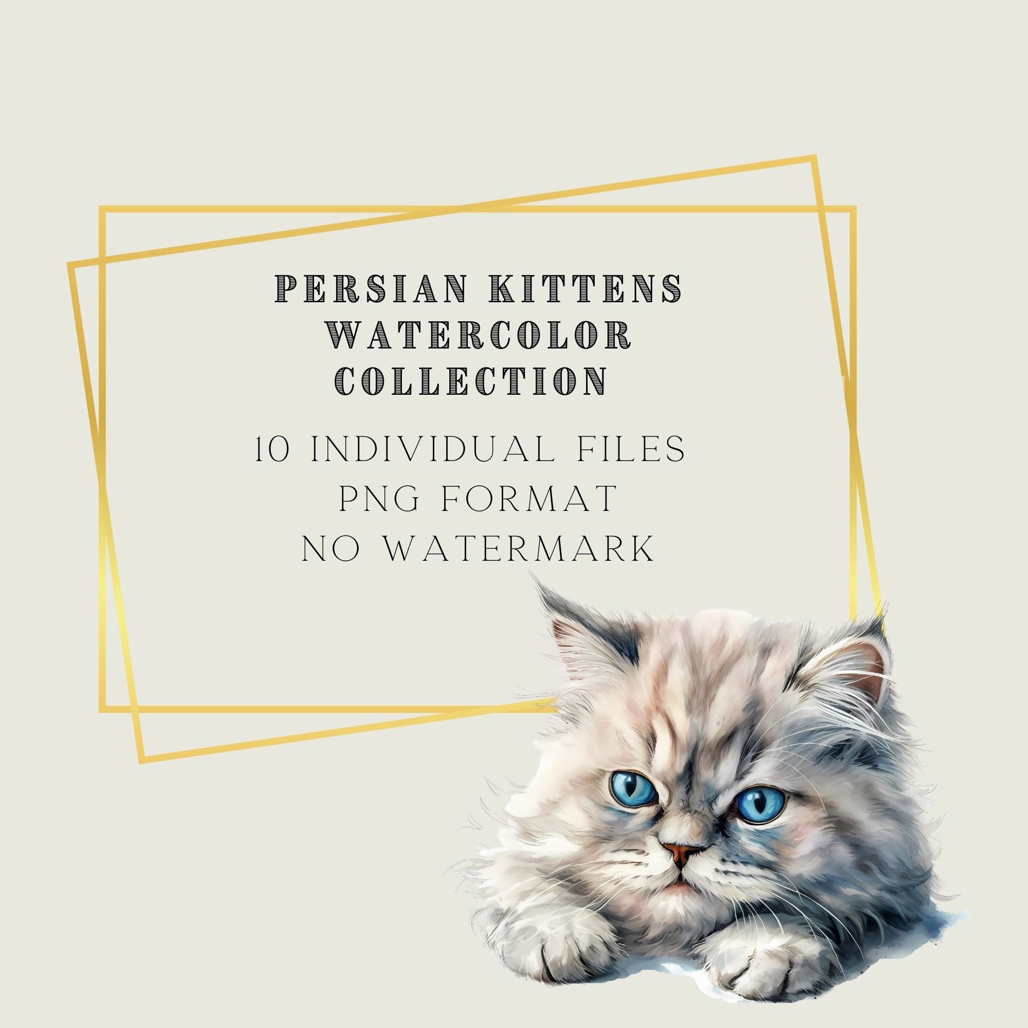 Cute Cats Clipart PNG Bundle Kitten Clipart Watercolor Cat Png Cat ...