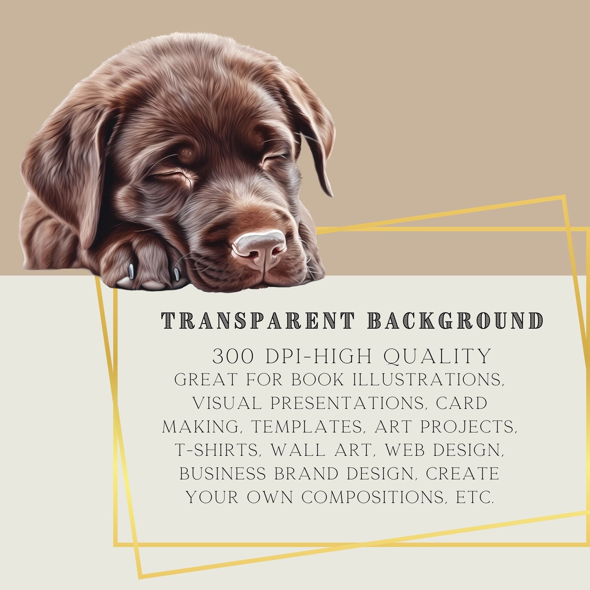 Chocolate Labrador Dog Clipart Watercolor Bundle Puppy Digital Portrait ...