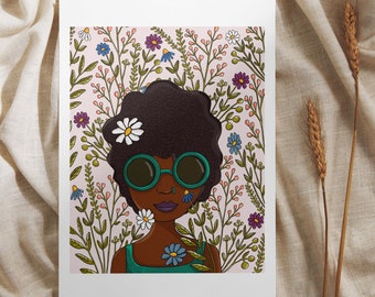 Suzette: Girl with Teal Sunnies 8x10 Print