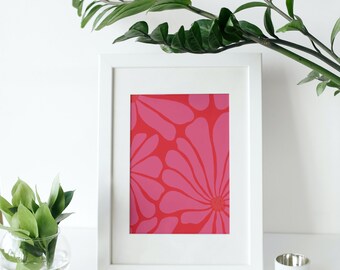 Pink Flower Power 8x10 Print