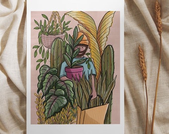 Plant Dad 8x10 Print