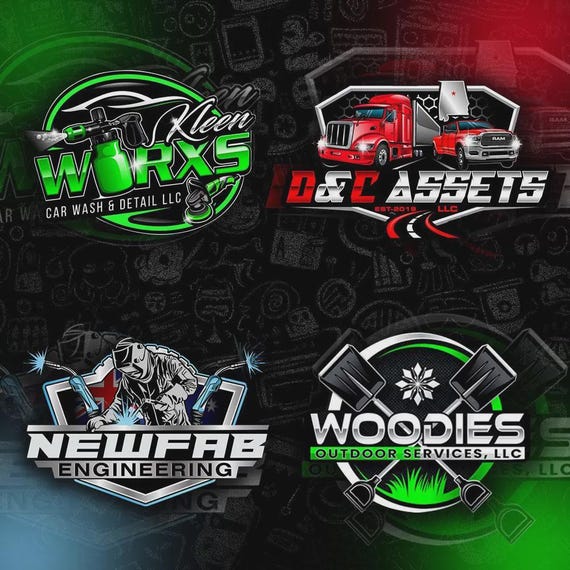 Custom Logo Design, Mascot Logo, Professional Graphic Designer, Business Logo, Auto Detailing Car Logo, Lawn Care Logo, Trucking Logo