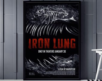 Iron Lung 2026 Movie Poster, Birthday Gifts, Anime Wall Print, Horror Movie Poster, Dark Fantasy Art, Iron Lung Wall Art Decor