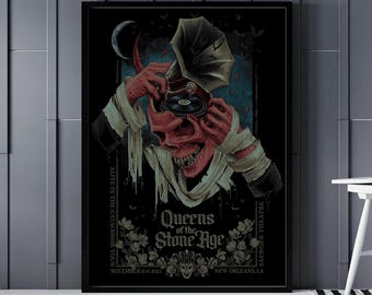 QOTSA Gig Poster: Queens of the Stone Age - London 2023 (digital