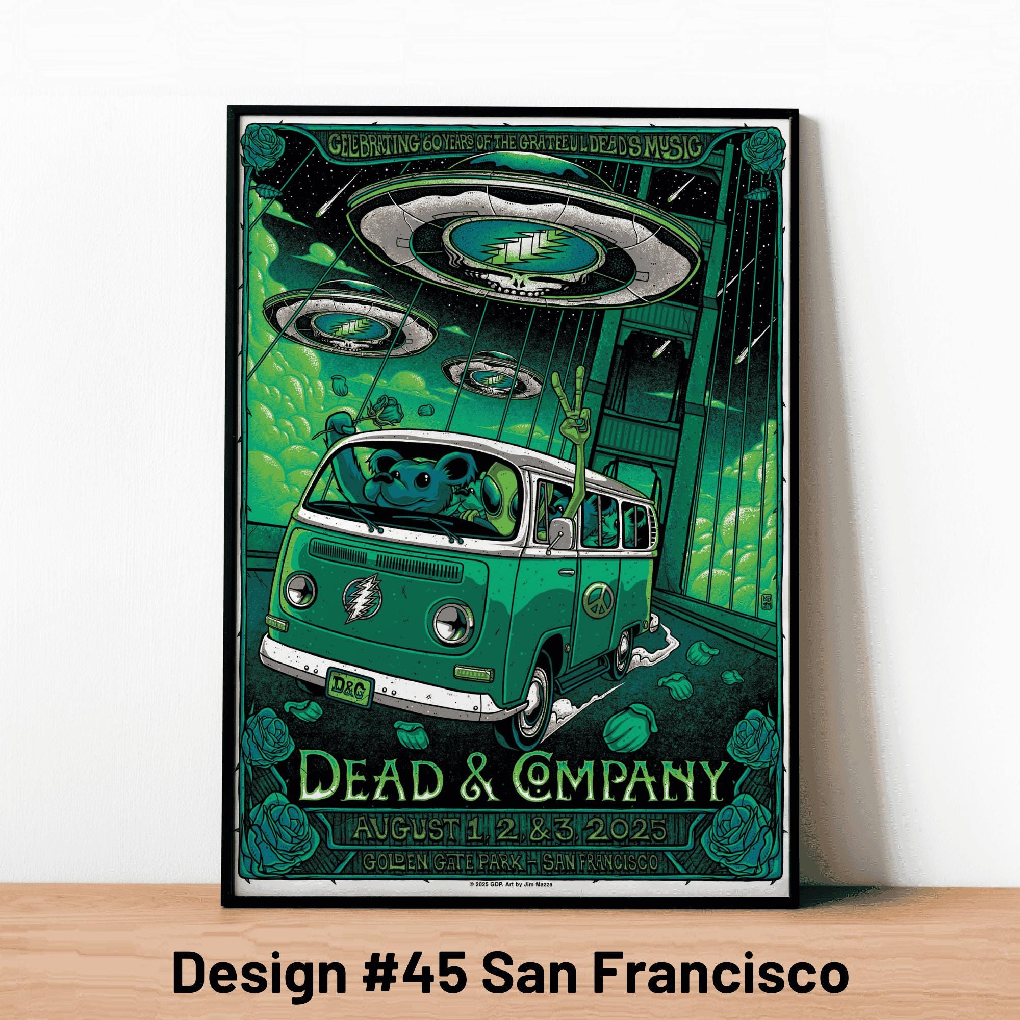 Dead and Company Golden Gate Park Poster, Dead and Co San