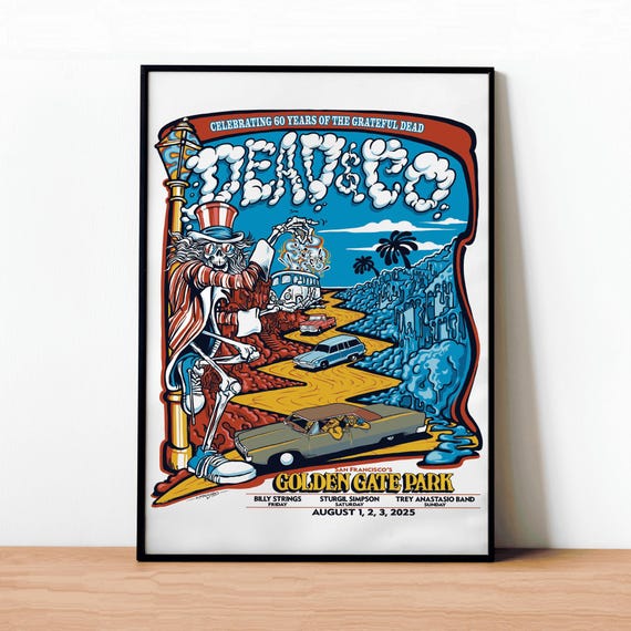 Dead and Company Golden Gate Park Poster, Dead and Co San