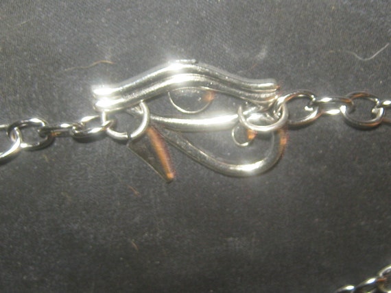 Bracciale Occhio di Horus in acciaio inossidabile e smalto multicolore - My Roller Stone