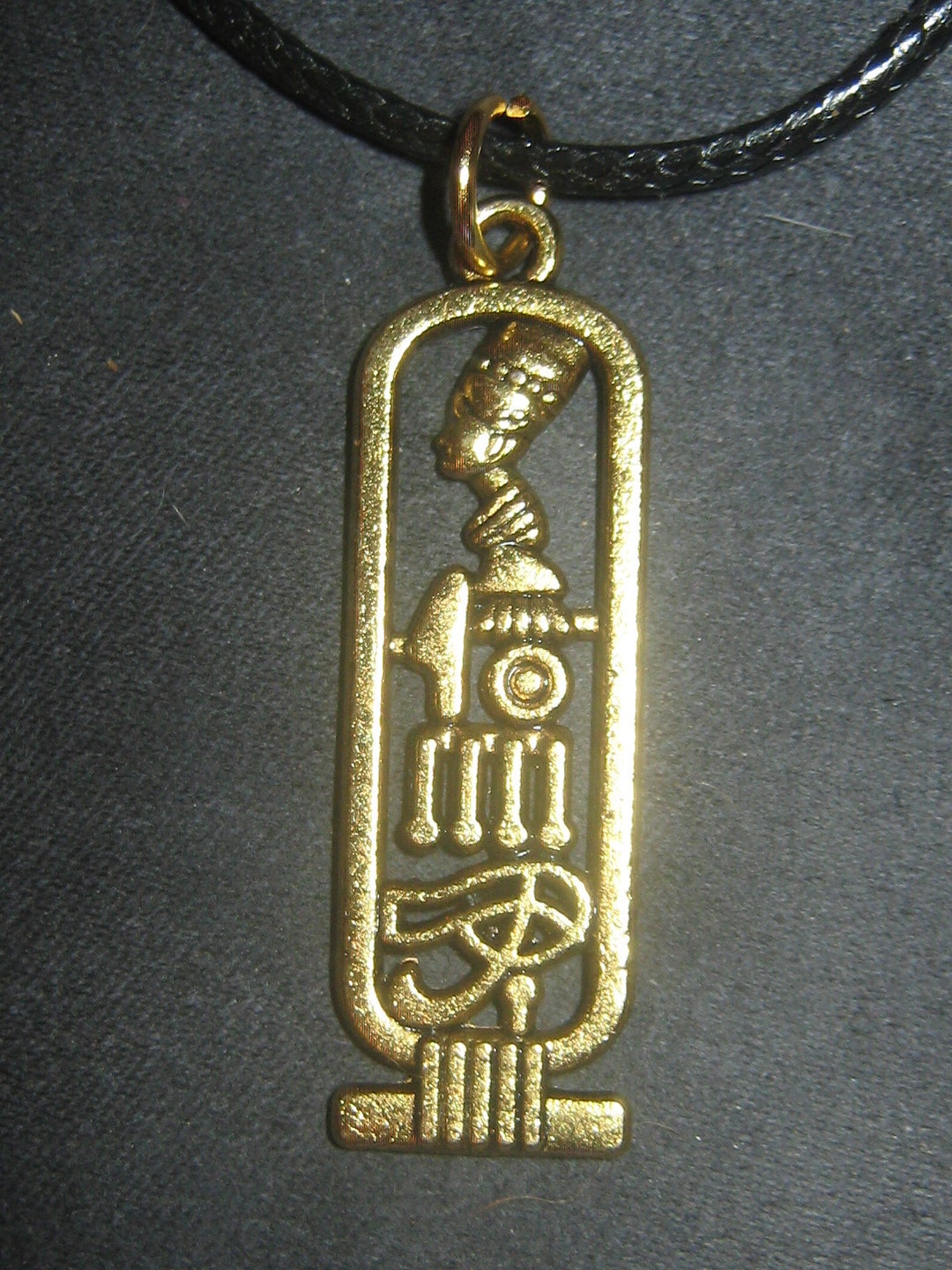 Bracelet Ancien Égypte Plaqué Or - Cartouche, œil D'Horus, Ankh, Néfertiti, Scarabée