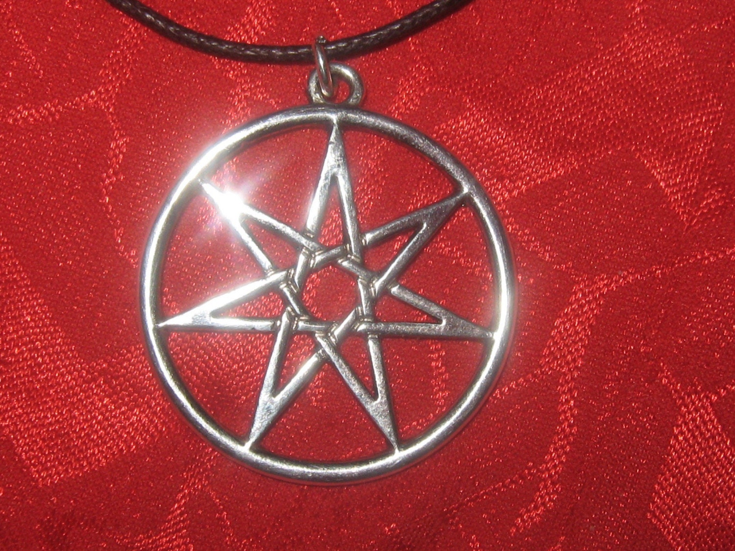 Elven Star Septagram Sterling Silver Charm .925 X 1 Faerie Stars