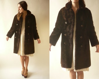 Faux Fur Coat Dark Brown Fake Fur Jacket Vegan Vintage 70s 80s Bohemian Jacket Boho Furry Glam Rock Fuzzy Bohemian Winter Medium Faux Fur Coat Dark Brown Fake Fur Jacket Vegan Vintage 70s 80s Bohemian Jacket Boho Furry Glam Rock Fuzzy Bohemian Winter Medium