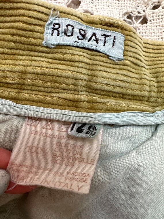 Italian Vintage Distressed Corduroy Pants (S/M)