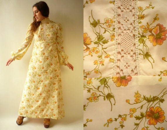 1970's Vintage QUAD Victorian Style Bohemian Prair