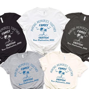 Custom Family Vacation Shirt, Family Matching Shirts, Cruise Shirt, Making Memories Together, Beach Tshirt, Girls Trip, Group Travel Shirt
