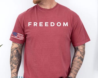 Comfort Colors® Charlie Kirk Memorial Day Freedom Shirt, Patriotic Tribute Tee, Freedom  Legacy Graphic Political Awareness USA Memorial Day
