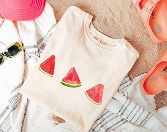 Comfort Colors® Watermelon Shirt, Fruit Shirt, Summer Shirt, Cottagecore Clothing Vegan Shirt Garden Shirt Vegetable Shirt Aesthetic Clothes