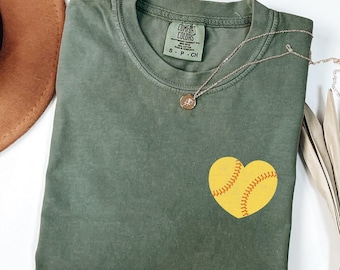 Comfort Colors® Retro Softball Mom Shirt, Softball Lover Gift, Softball Season Shirt, Softball Mama Shirt, Softball Mom Gift, Game Day Tee