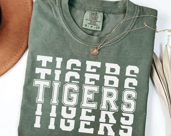 Comfort Colors® Custom Mascot Shirt, School Team Shirt, School Logo Shirt Team Mascot Shirt, School Tee School Spirit Shirt, Game Day Shirt