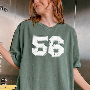 custom football jersey number tee