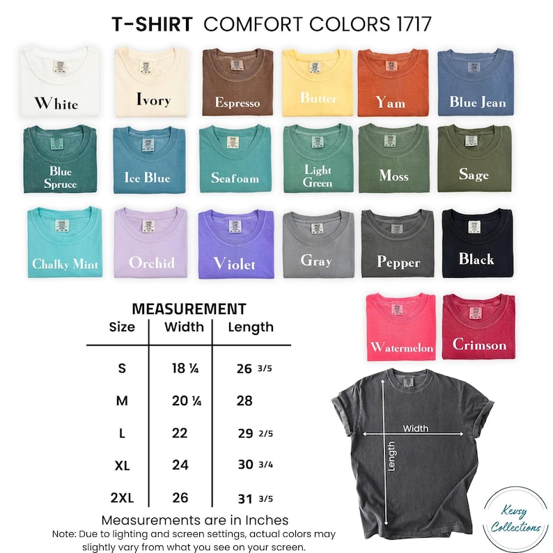 comfort colors shirt