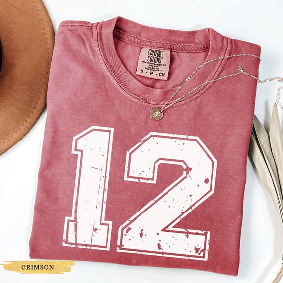 Comfort Colors® Custom Number Shirt, Game Day Football Shirt, Custom School Team Number Shirt, College Football Number Custom Mascot Shirt