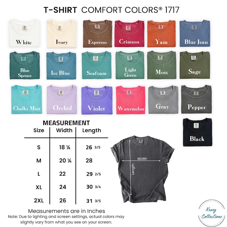 comfort colors shirt