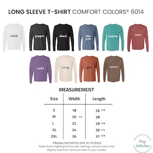 comfort colors long sleeve shirt