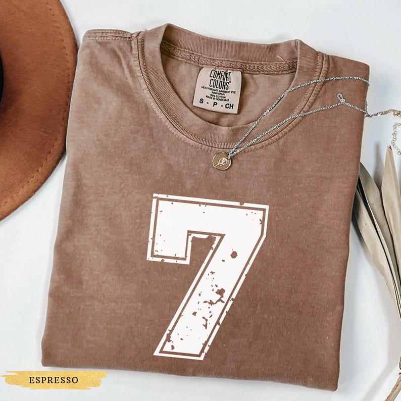 personalized sports number tee