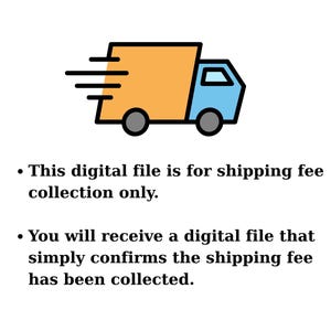 Shipping Fee Digital File - Shipment Fee Digital File