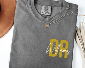 Camisa médica personalizada Comfort Colors®, presente de formatura de doutorado para médico, camisa de doutorado, camisa de doutorado, camisa de estudante de doutorado, presente de formatura para novo médico