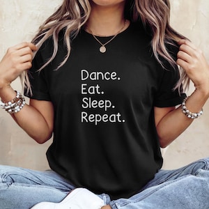 Dance Life Softstyle Tee Shirt, Dance Quote Graphic T-Shirt, Dance Lover Gift, Dance Studio Apparel, Dancing Tee Shirt, Gift for her and him