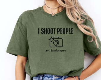 Funny Photographer T-Shirt, 'I Shoot People' Quote Tee