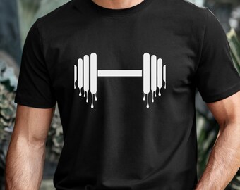 Sweaty Dumbbell Fitness T-Shirt | Gym Workout Graphic Tee